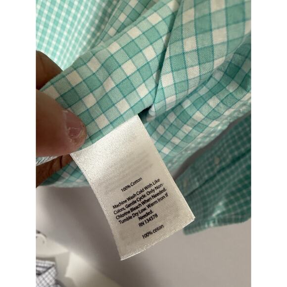 Vineyard Vines Boys Size 7 Whale Shirt Lot of 2 Button Down Long Sleeve Cotton - Picture 9 of 10